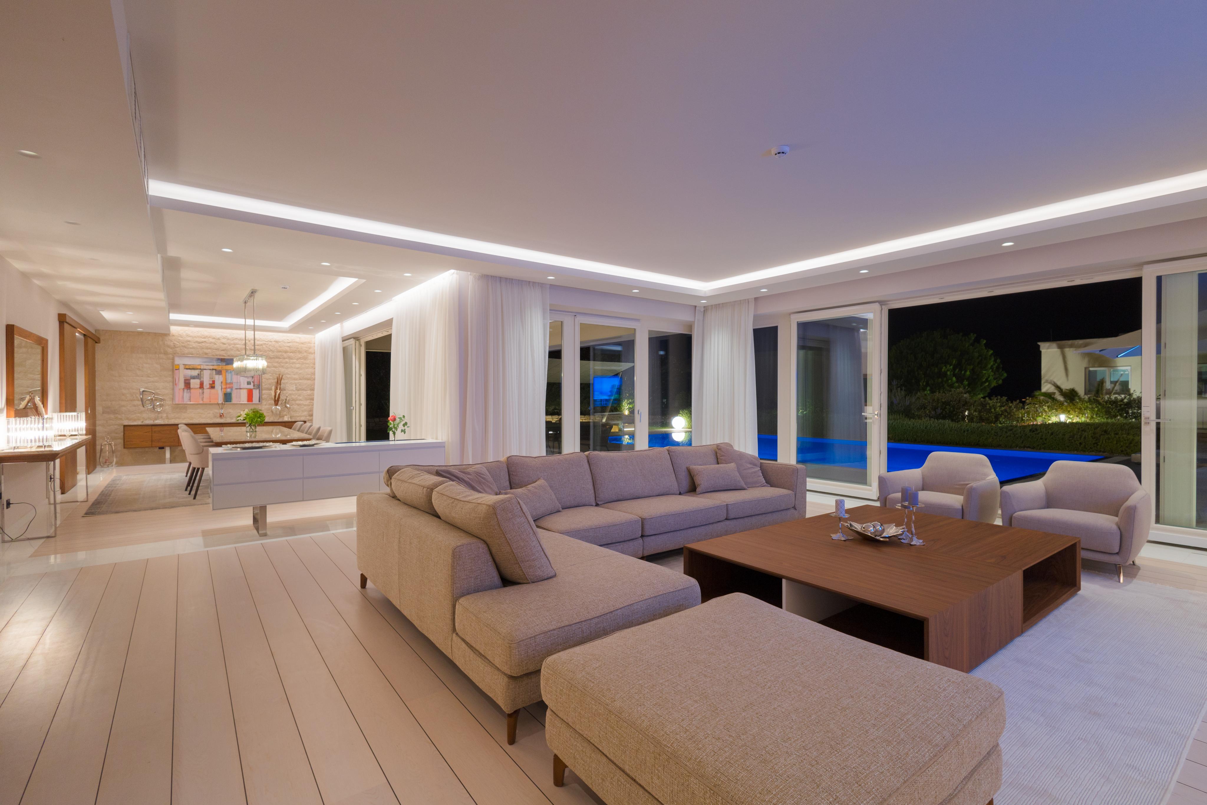 Spacious villa interior